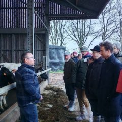 Karel Dhooghe landbouwer studenten bezoek bedrijf melkvee Climate farm demo netwerk klimaatboer 4:3