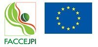 Logo: Joint Programming Initiative on Agriculture, Food Security and Climate Change (FACCE-JPI), de europese vlag