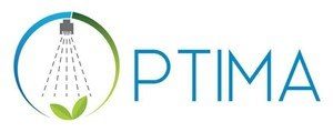 Optima logo with graphic of a plant being sprayed