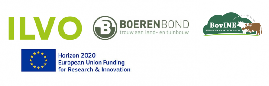 Logo’s ILVO, Boerenbond, BovINE, Horizon 2020 European Union Funding for Research & Innovation