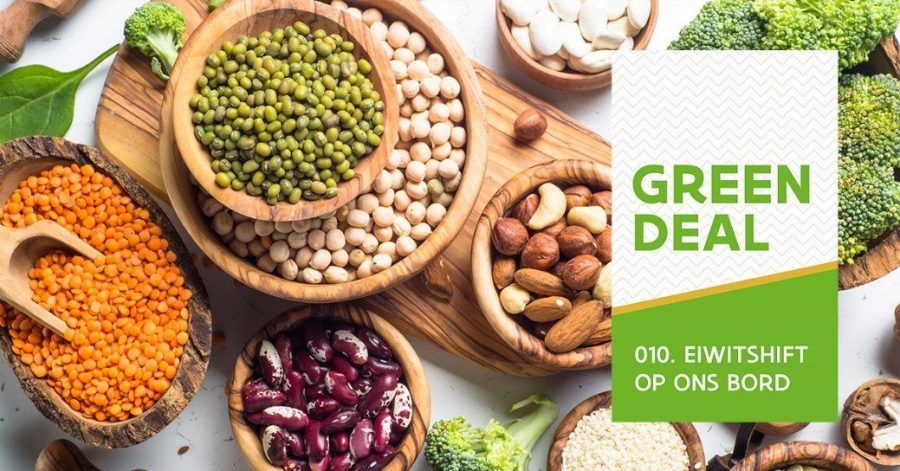 Green Deal logo with legumes and nuts