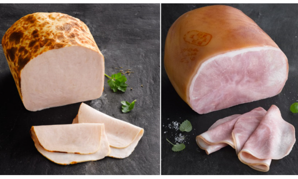 charcuterie ham and chicken slices