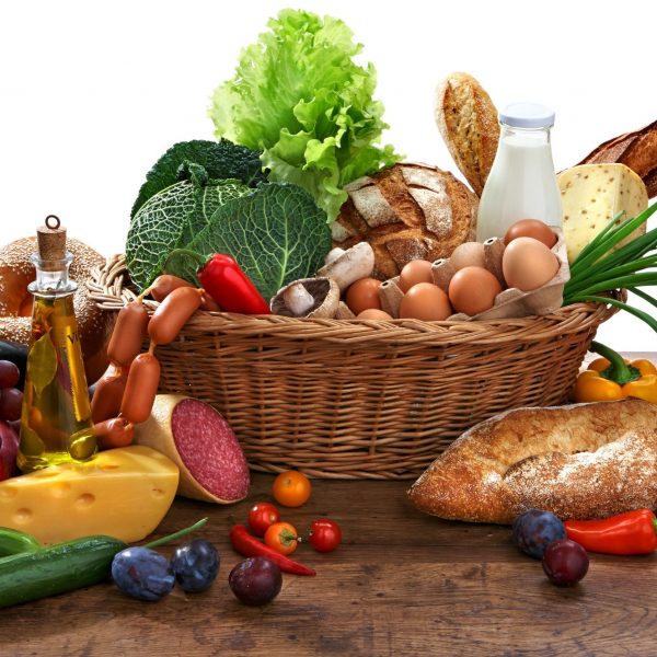 Cornucopia of fresh food products
