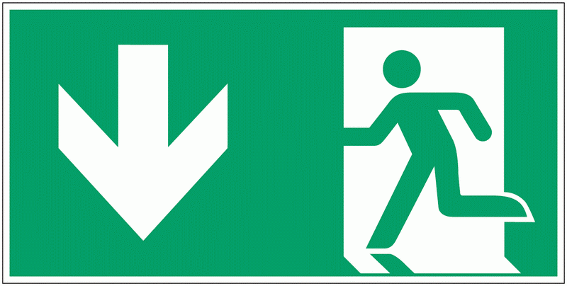 pictogram evacuatieweg
